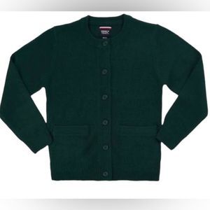 French Toast Green Cardigan Sweater XS NWT